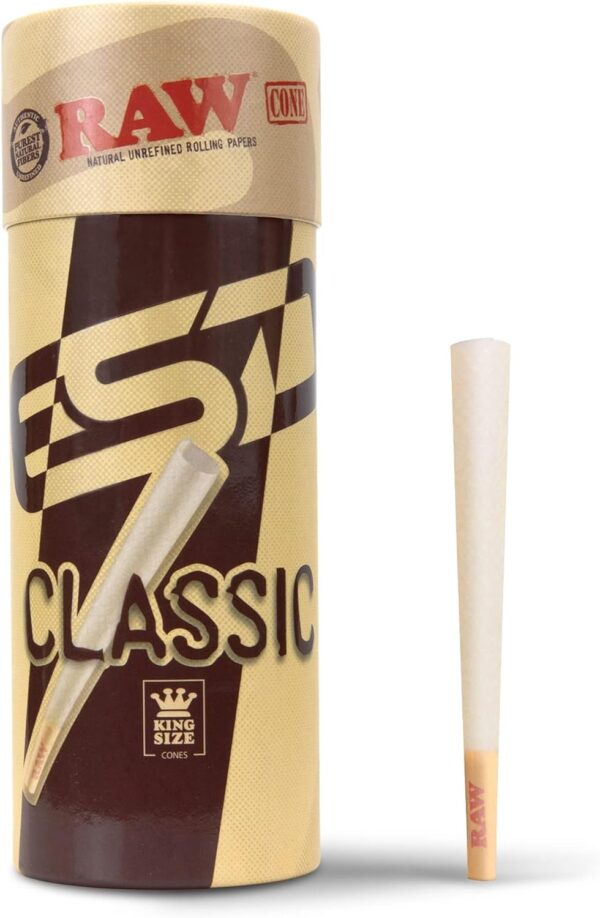 RAW Cones Classic King Size | Natural Pre Rolled Rolling Paper