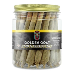 Golden Goat CBD Pre Rolls Doobies Jar